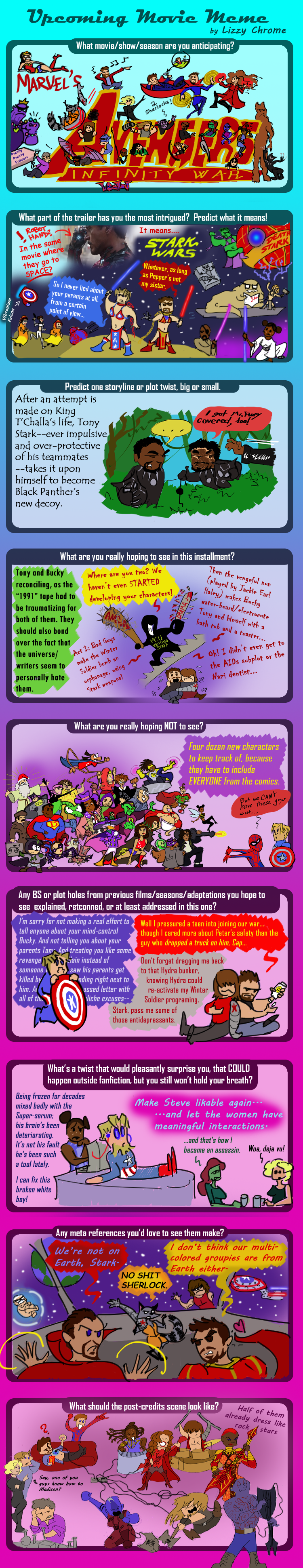 Upcoming Movie Meme Infinity War By LizzyChrome On DeviantArt