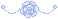 Pixel Rose Divider - Baby Blue