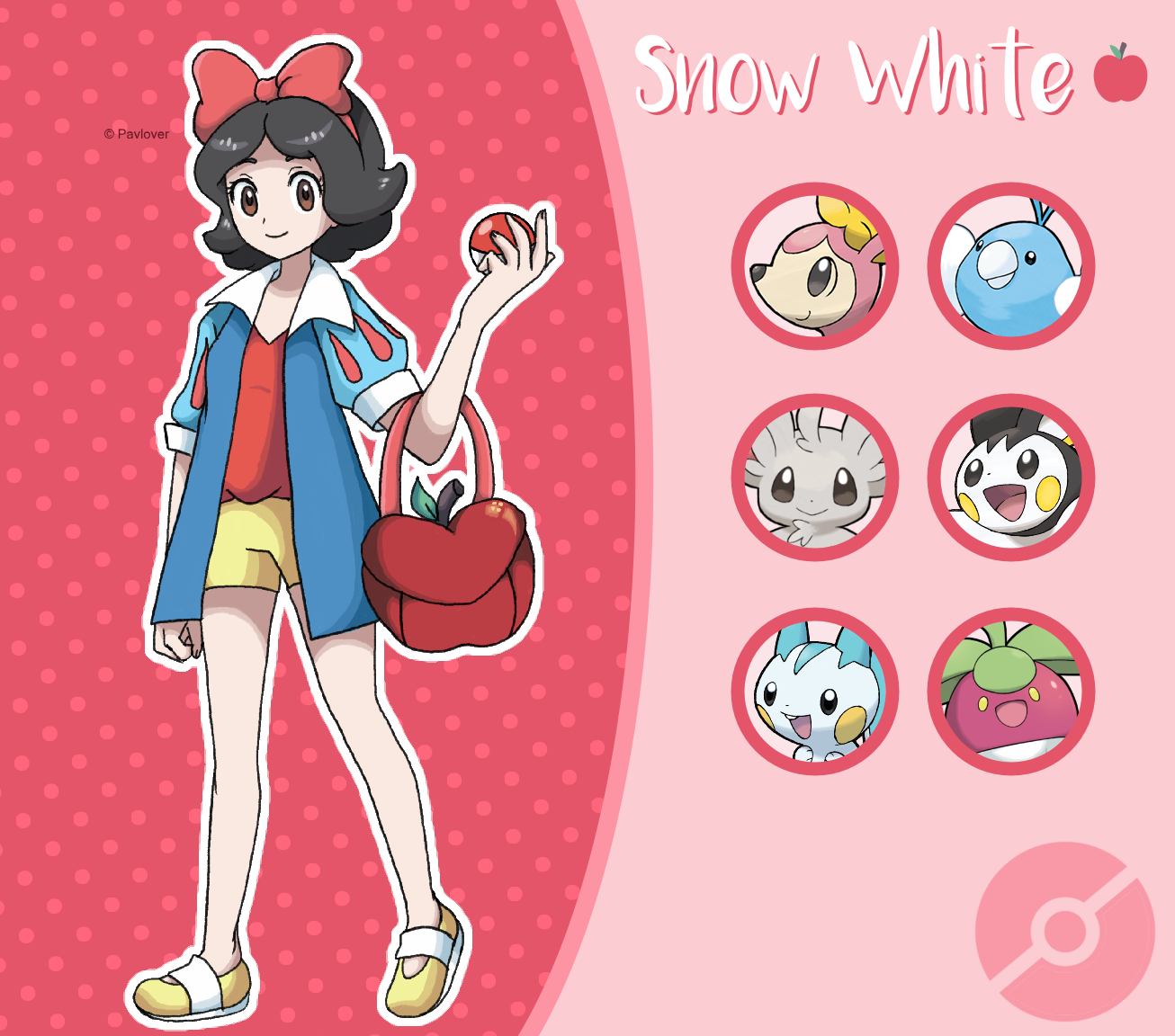 Disney Pokemon trainer : Snow White by Pavlover