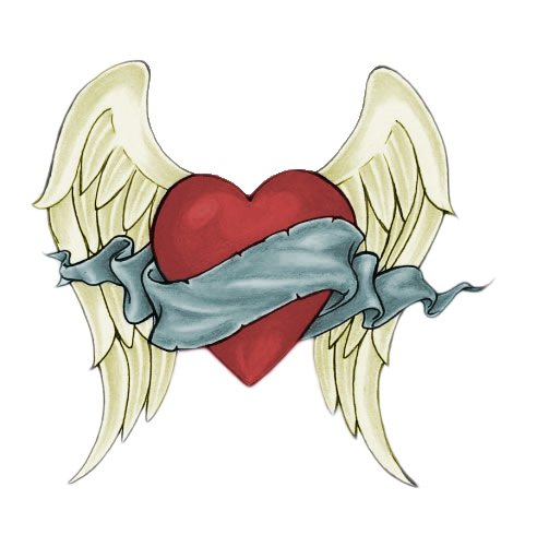 a love heart tattoo with wings by Rhynorulz88 on DeviantArt