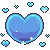 Blue Heart Icon by Zagittorch