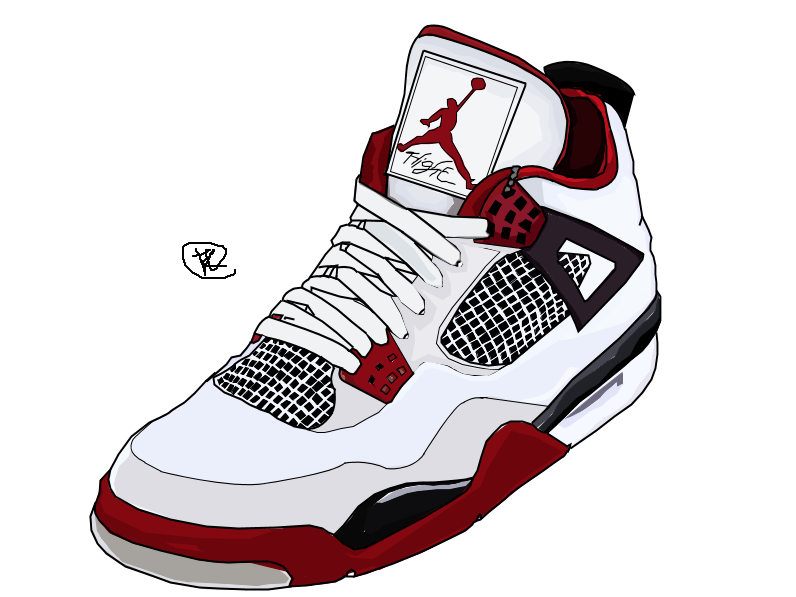 Nike Air Jordan Drawing In Colour by iamkezzyy on DeviantArt