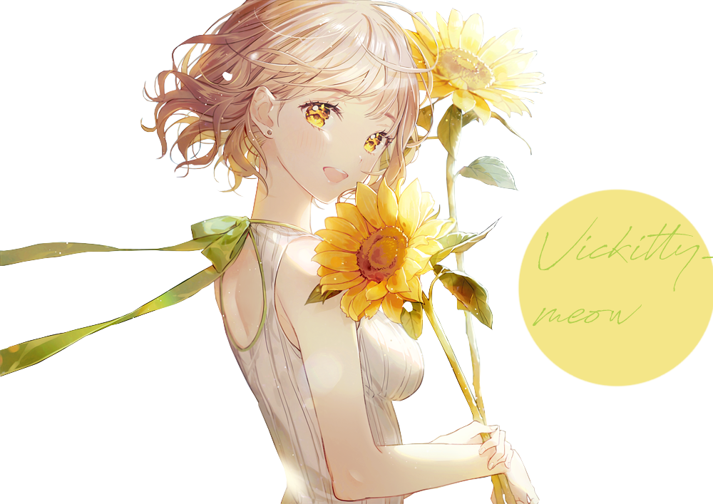 r_e_n_d_e_r___sunflower_summer_by_vickitty_meow-dbq10go.png