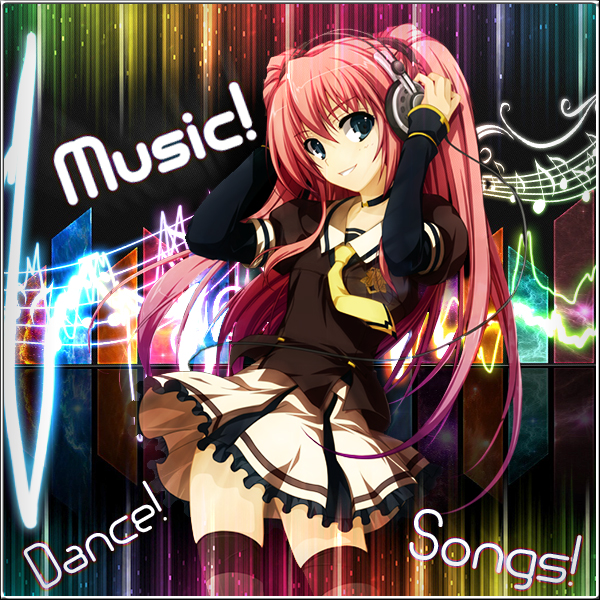 Music Anime Girl for Itunes Album Artwork by Edd000 on