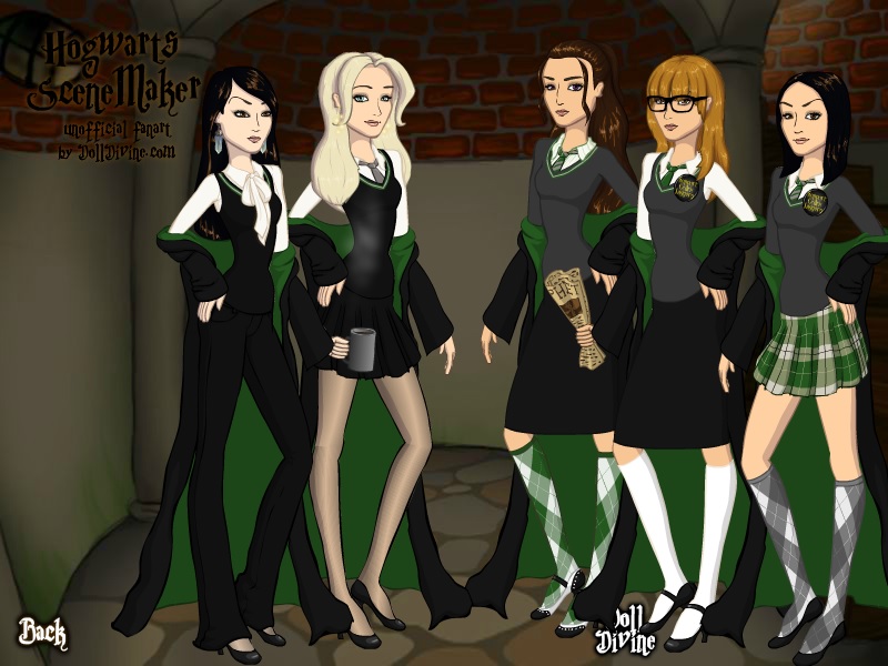 The Slytherin girls by Si1verwing on DeviantArt