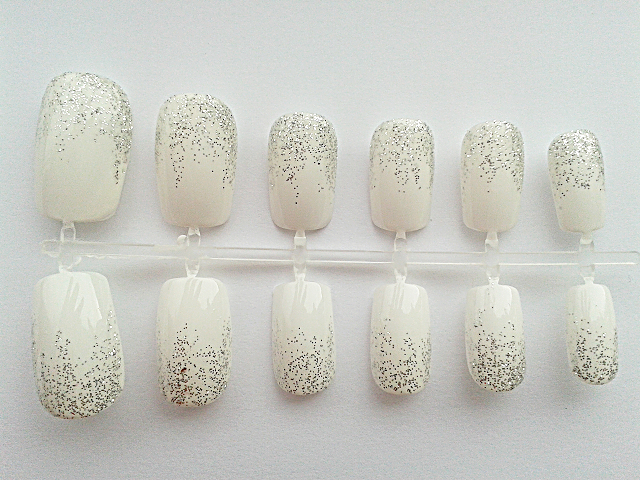 White Glitter Nails by nail-artisan on DeviantArt