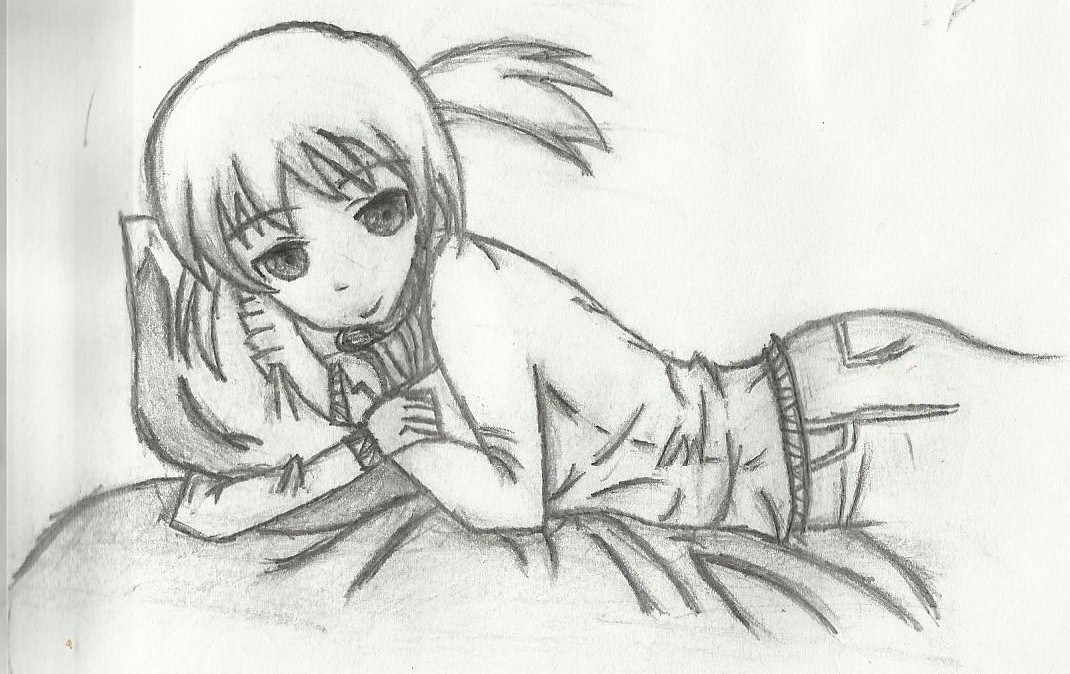 Manga Girl Bed Sketch by lostmemory123 on DeviantArt