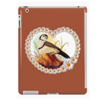 Owl Finches Realistic Painting Realistic Painting iPad Case