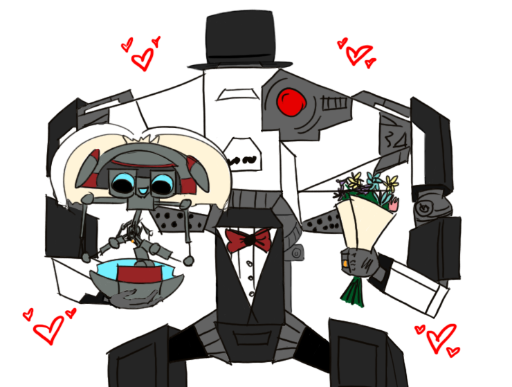 Loader Bot and Gortys get married by Cayluhhh on DeviantArt