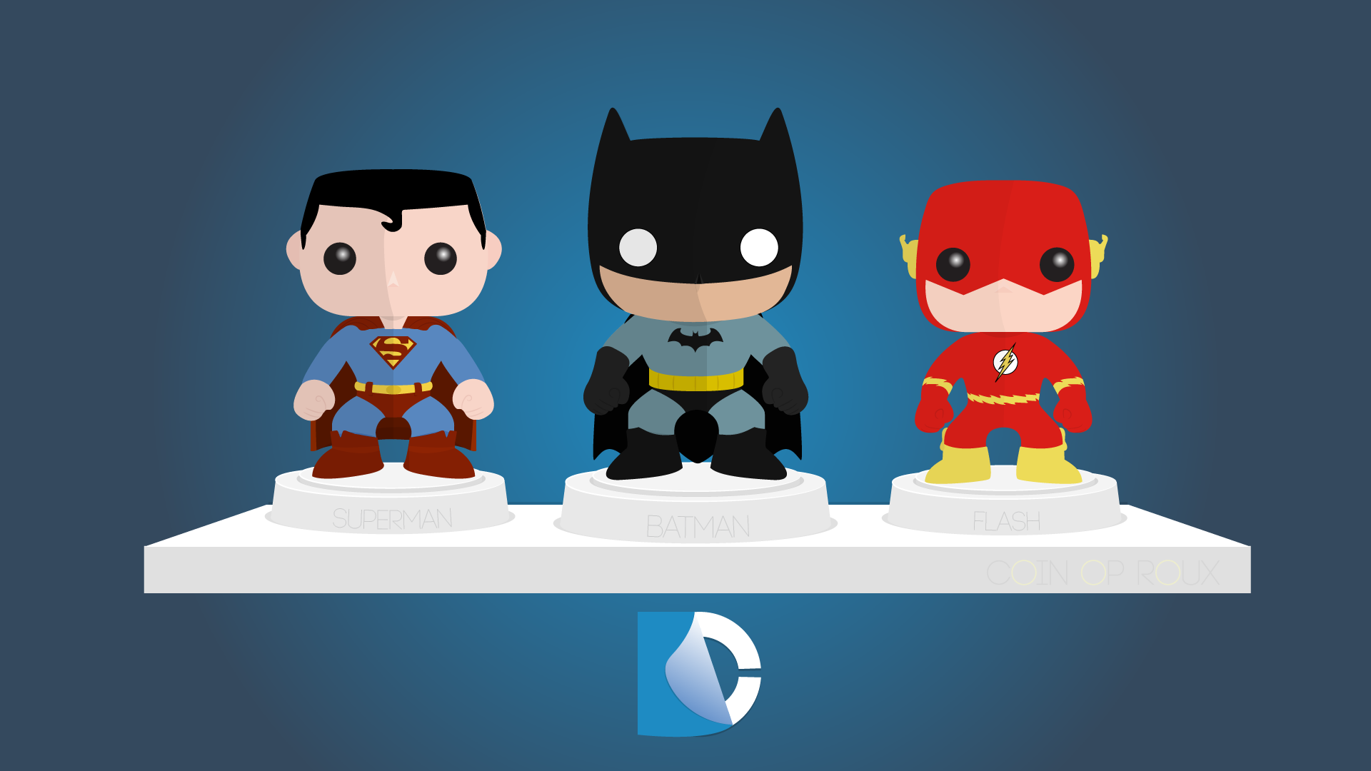DC FunkoFlat Wallpaper by CoinOpRoux on DeviantArt