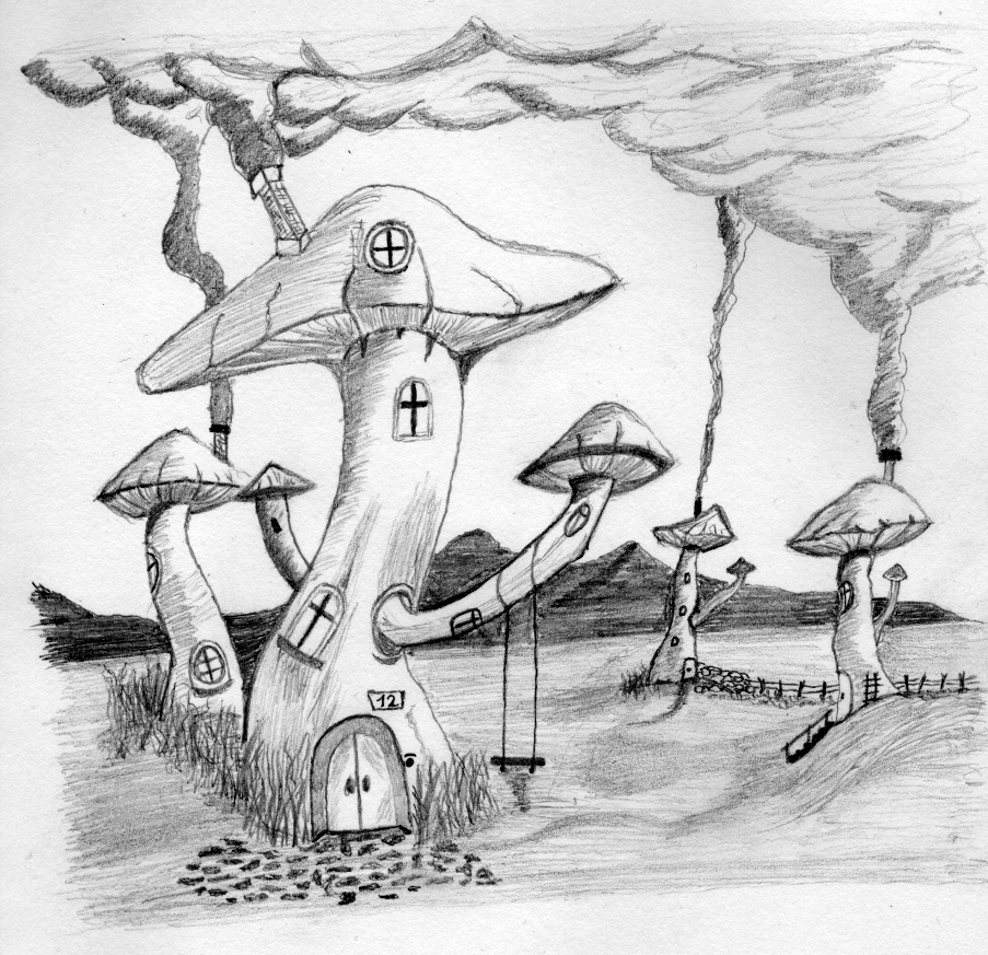 Fantasy landscape by oswin-drawings on DeviantArt