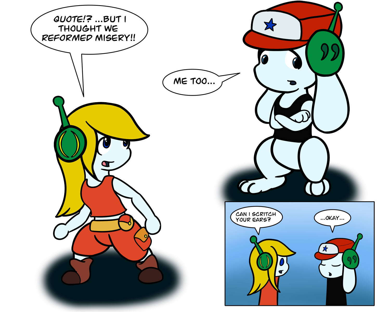 Cave Story  Quote Joins the Mimiga by Ryusuta on DeviantArt