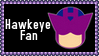 Marvel Comics Hawkeye Fan Stamp by dA--bogeyman