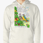 Parrots and Christmas tree hoodie