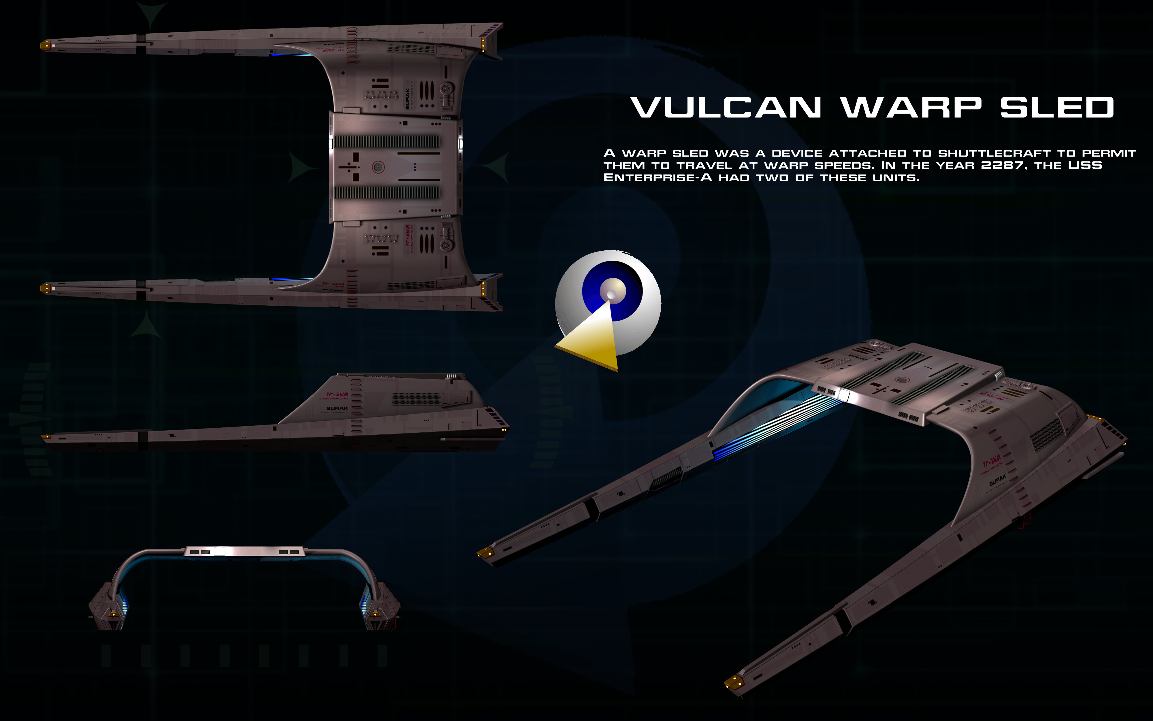 star trek starships vulcan warp sled