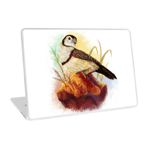 Owl Finches Realistic Painting Realistic Painting Laptop Skin