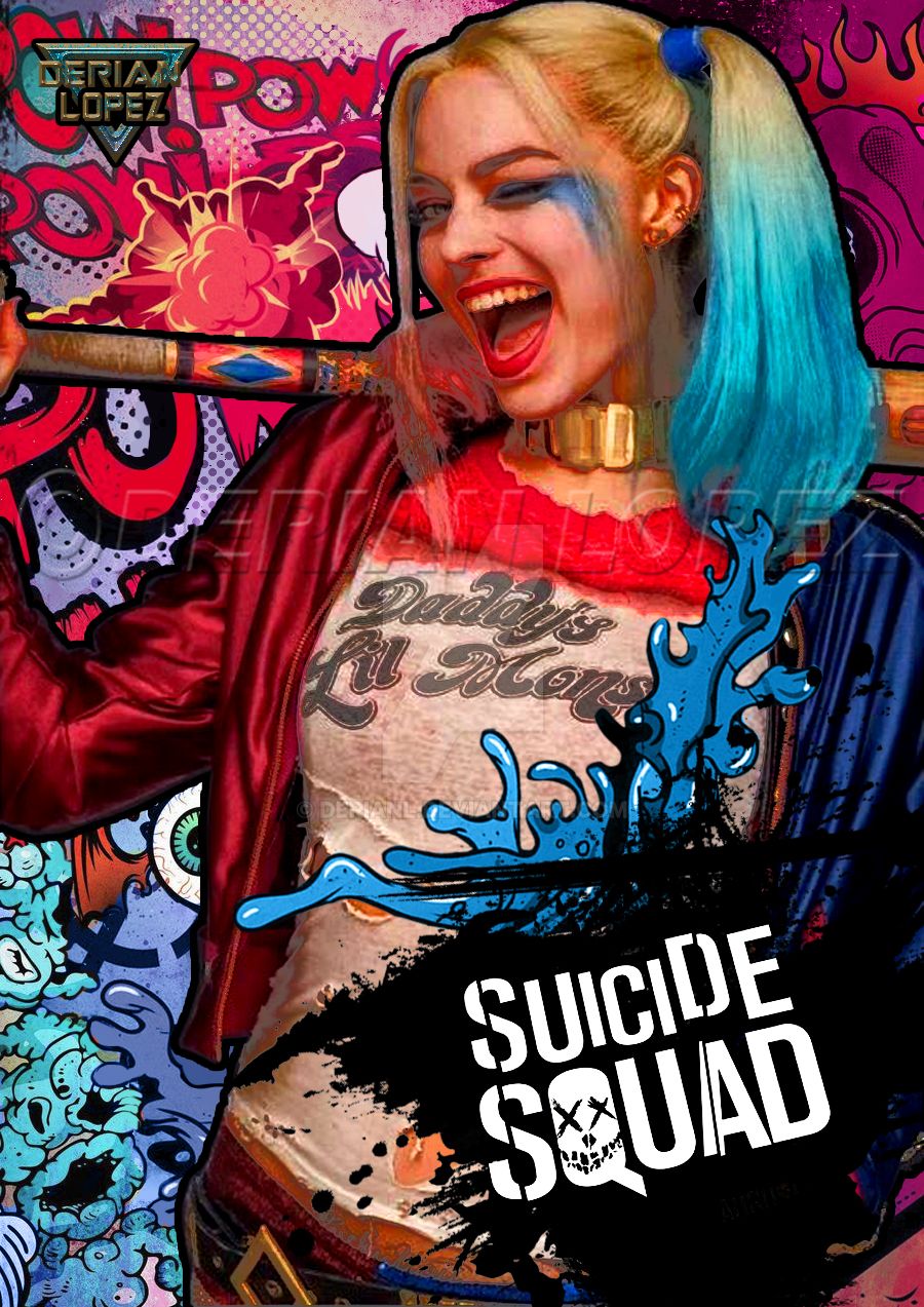 Harley Quinn Suicide Squad Pop Art Poster by derianl on DeviantArt
