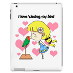 I love kissing my bird iPad case