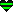Black and Green Striped Heart Emote
