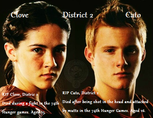 RIP Cato and Clove. by RACEofLIFE on DeviantArt