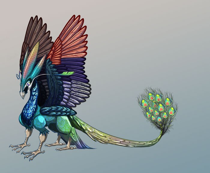 Peacock Dragon by UltimateTattts on DeviantArt
