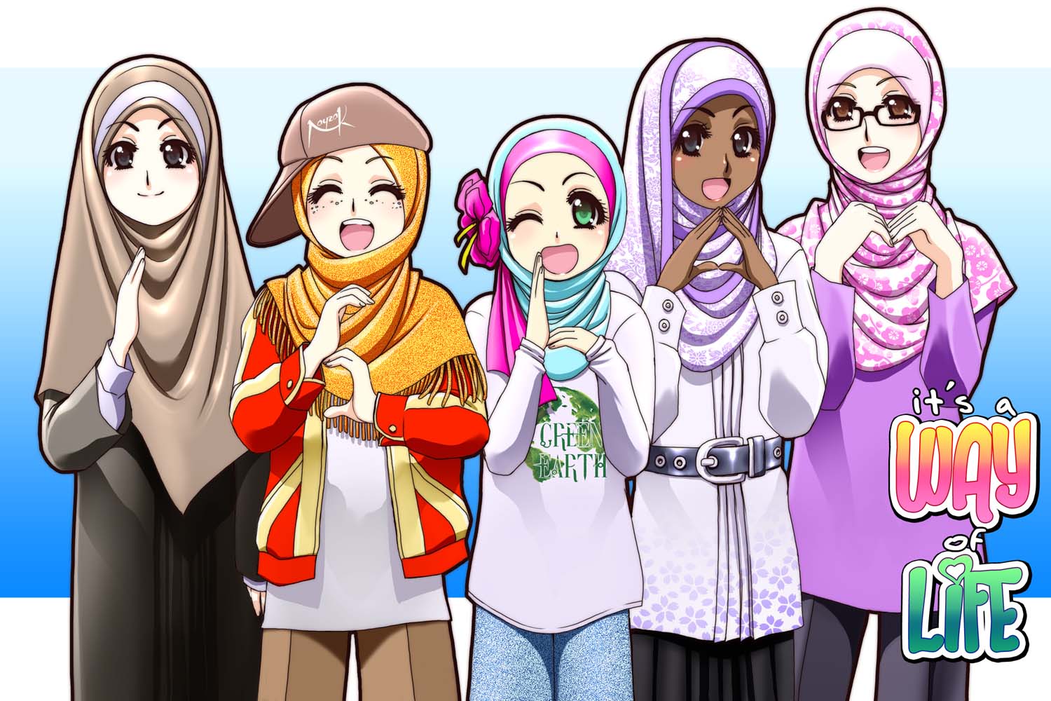 Gambar Kartun Shopping Hijab Aliansi Kartun