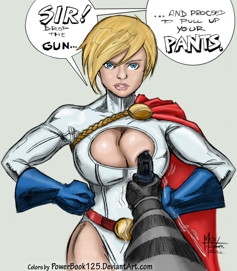 Power girl showing off nude porn picture | Nudeporn.org
