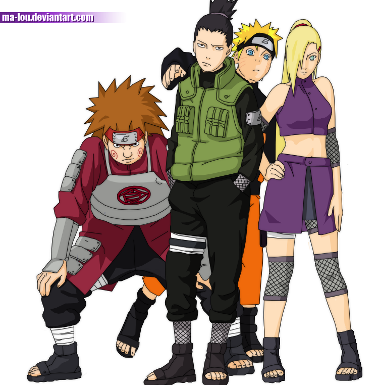 Team 10 and Naruto by Ma-Lou on DeviantArt