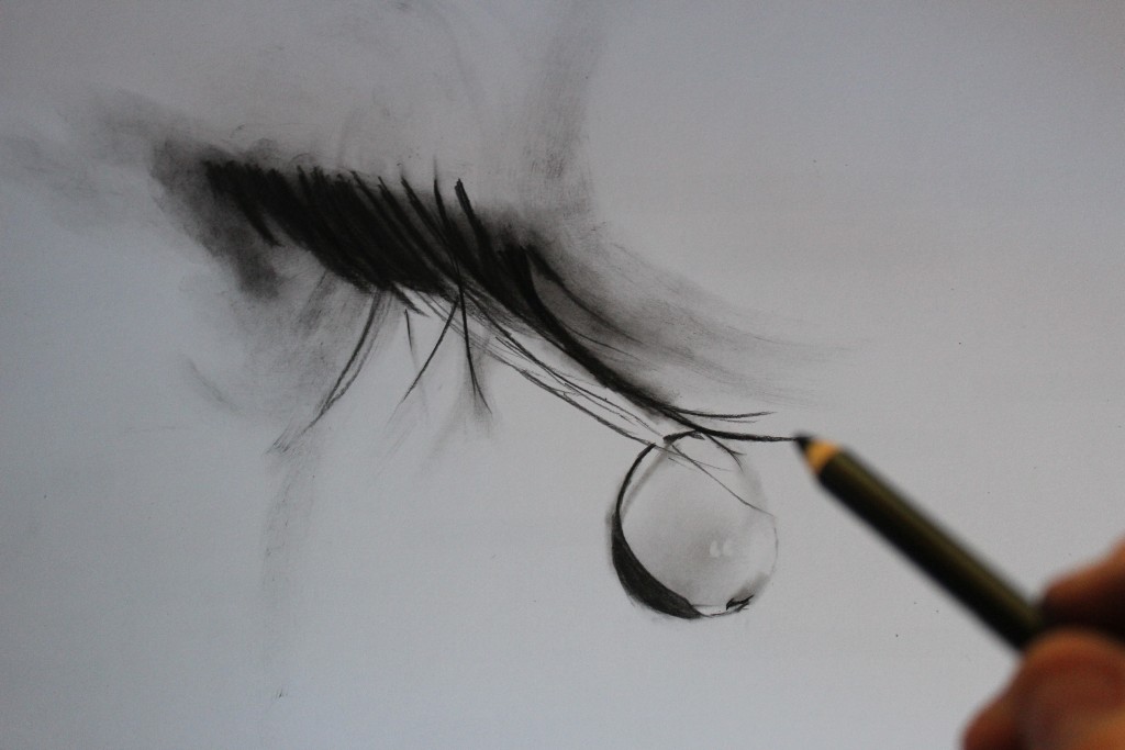 drawing a tear on eyelashes by aymeric2107 on DeviantArt