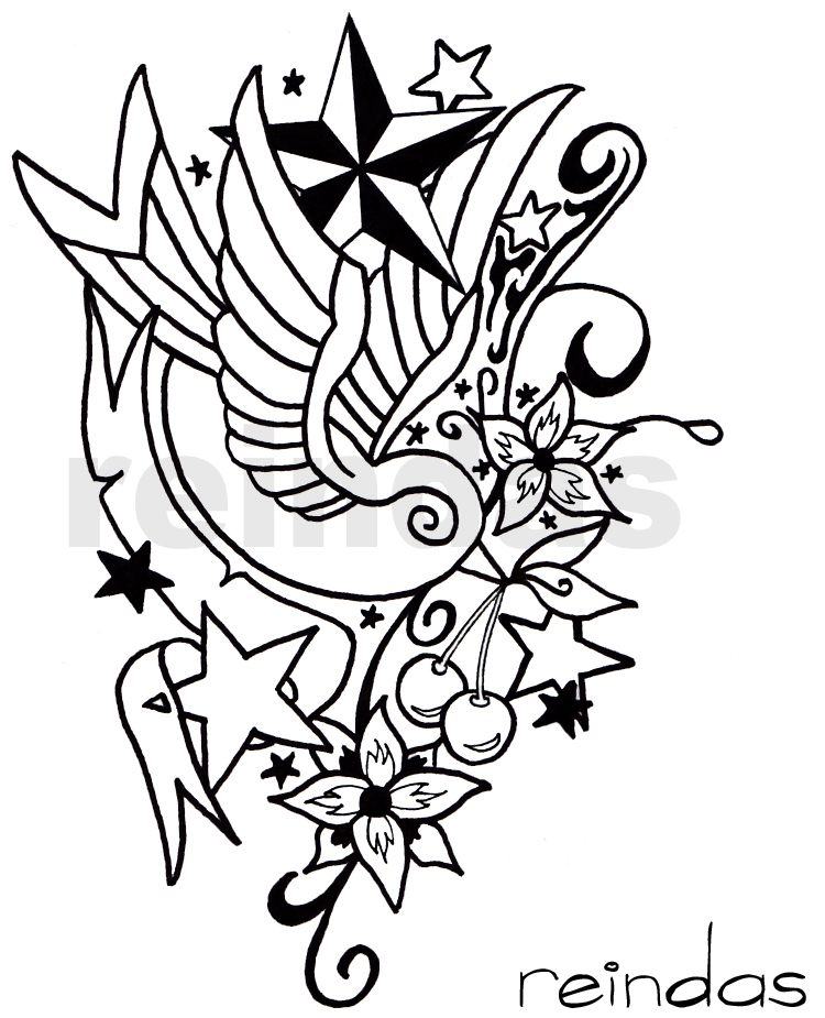 tattoo designs coloring pages - photo #7
