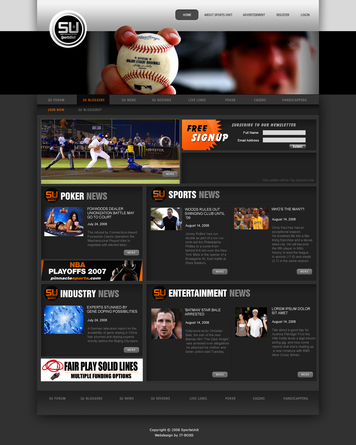  Sports Website Design  by franzescoleto on DeviantArt