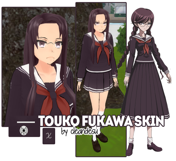 Touko Fukawa Skin for YANDERE SIMULATOR~ by cleandesu on DeviantArt