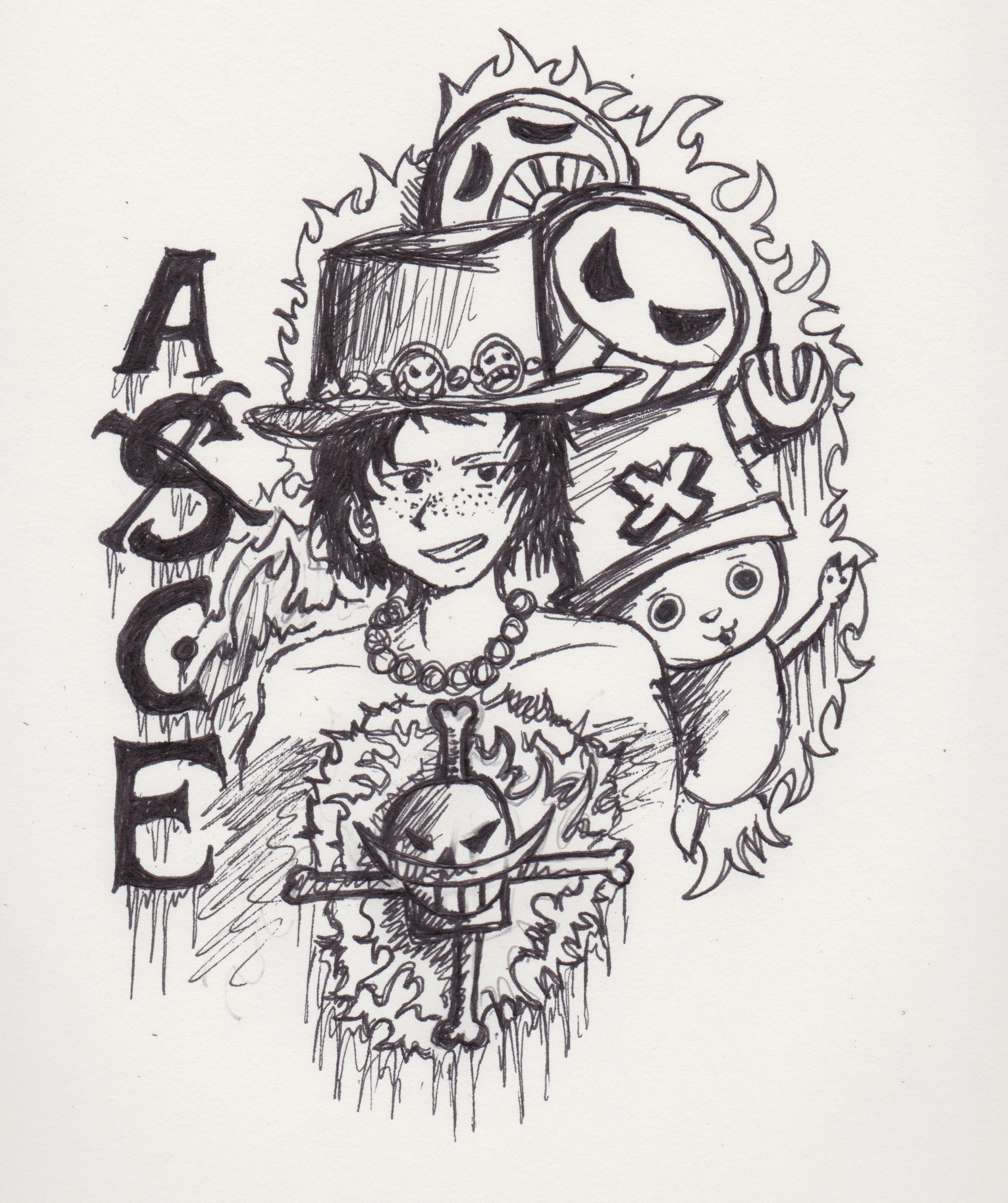 One Piece Ace Doodle By MoeMuffin On DeviantArt