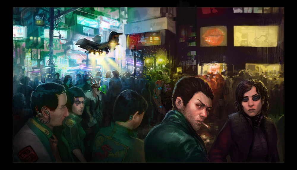 Neuromancer - CGHub Illustrated contest - WIP by sourgasm