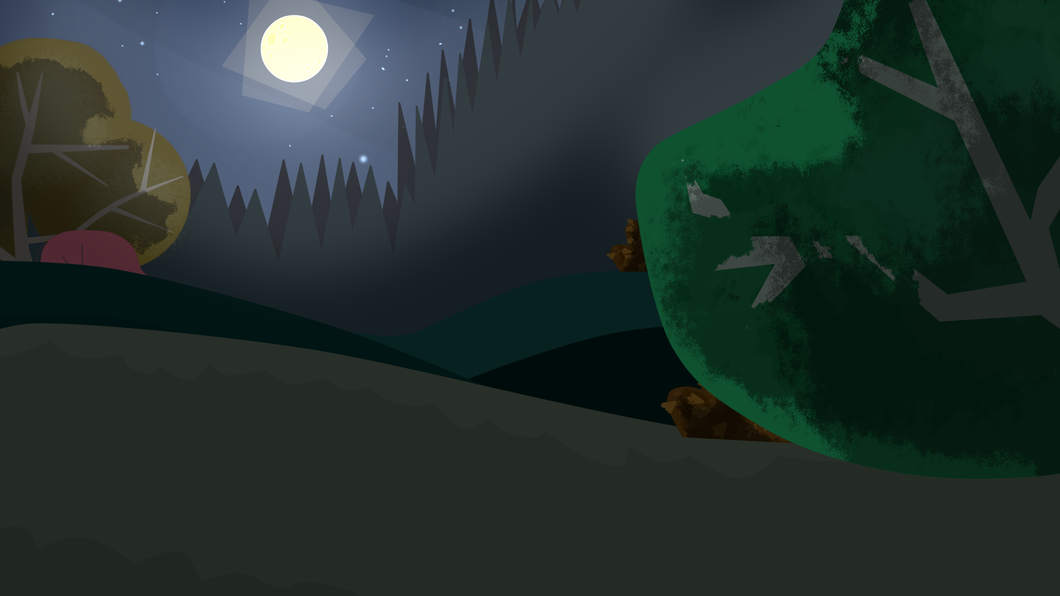 Total Drama Background Night Forest By MiguelAmshelo On DeviantArt