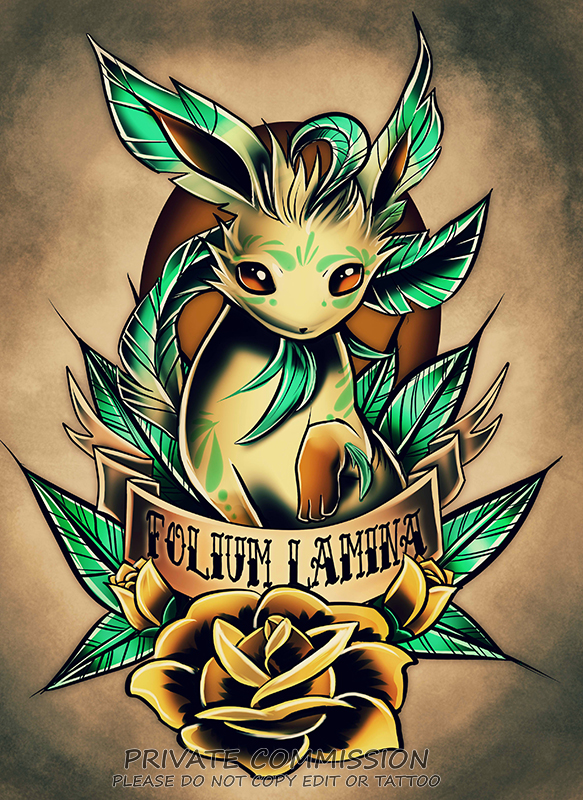 Leafeon Tattoo Design by RetkiKosmos on DeviantArt