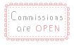 FREE Status stamp: Commissions are open by koffeelam