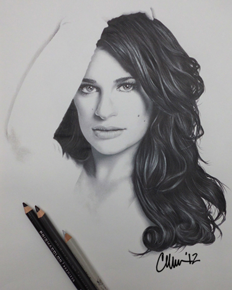 Lea Michele Drawing by Live4ArtInLA