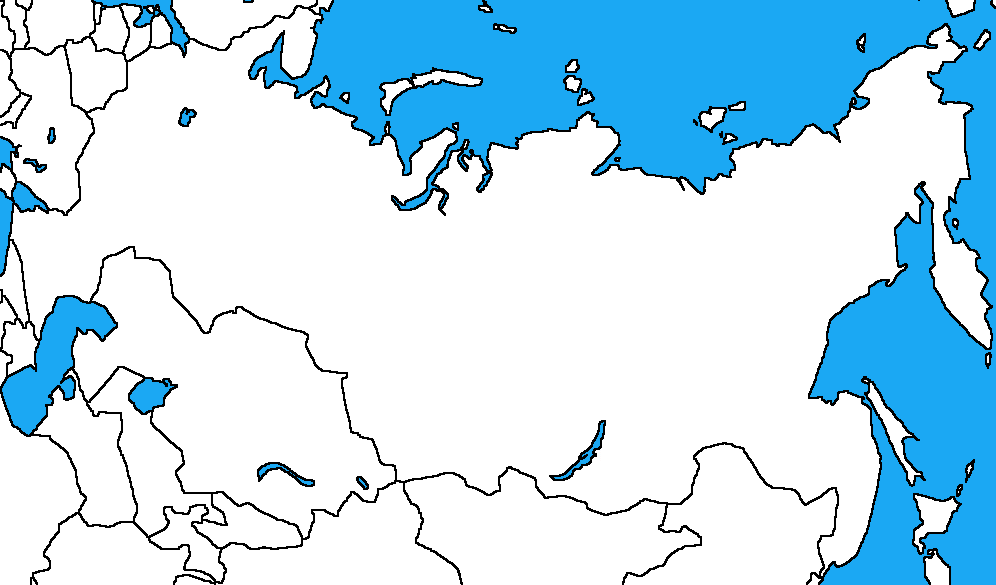 Blank map of Russia by DinoSpain on DeviantArt