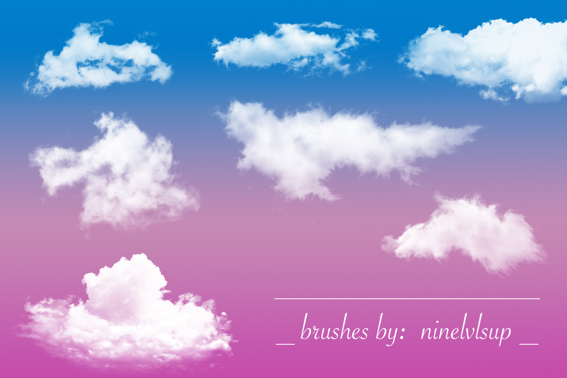 Fluffy Clouds  Brushes  by ninelvlsup on DeviantArt