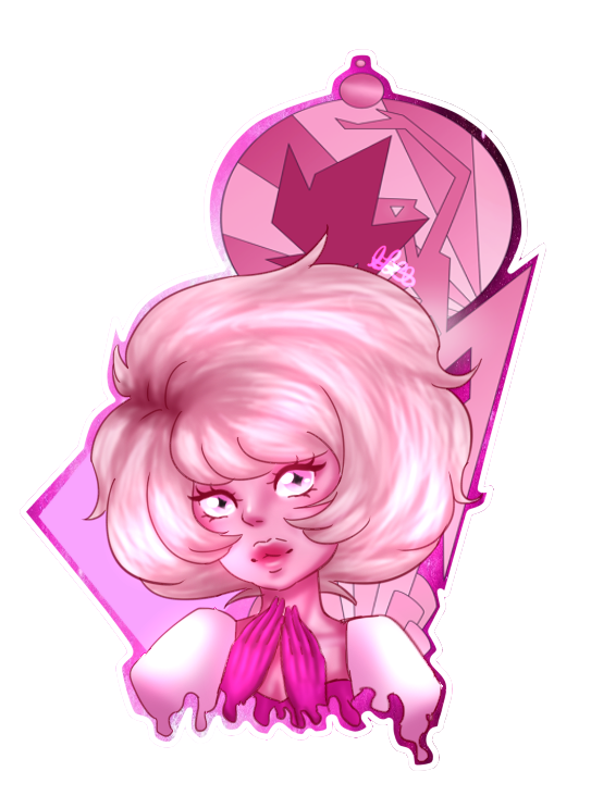✼Sticker Pink Diamond✼ From Steven Universe Commissions Like this: 300points or 3$ Artist Tools: Paint Tool Sai Intous Wacom Graphic tablet
