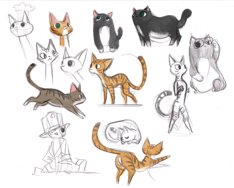 cat sketches by victoriaying on DeviantArt