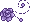 Pixel Rose Divider 3 - Lavender - Bottom Left