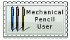 Stamp mechanical Pencil user by MistyGoldArt