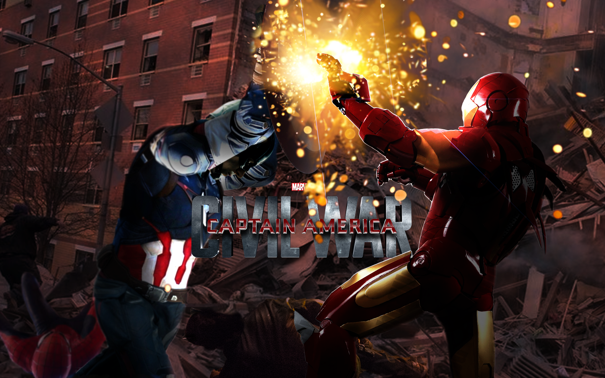 Captain America Vs Iron Man With Logo By TrevorPotter On DeviantArt