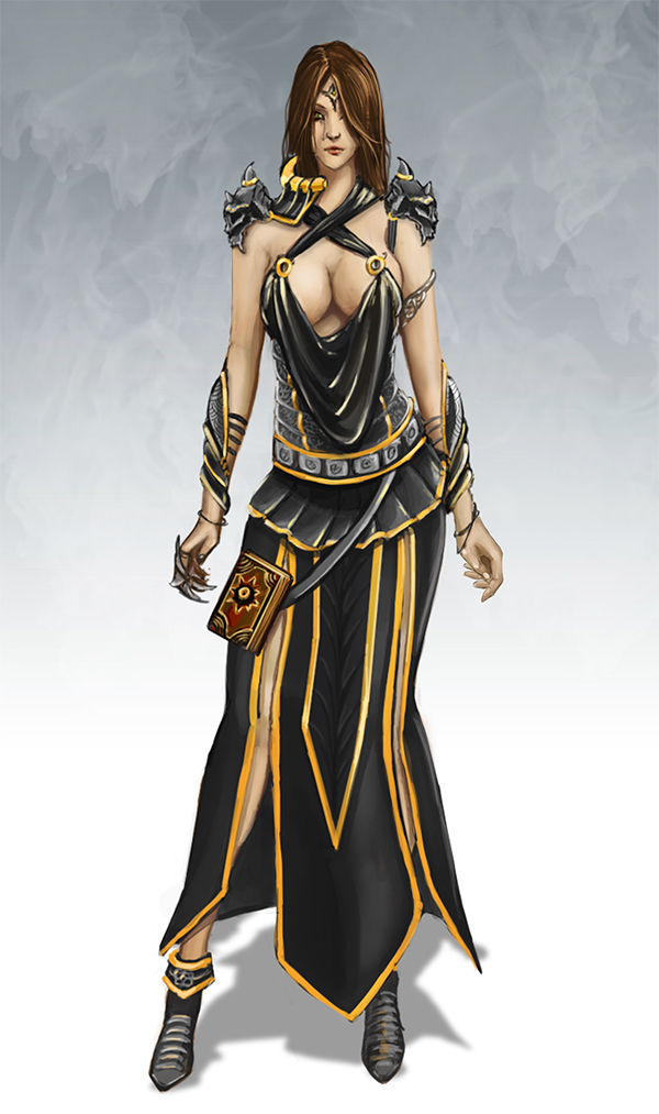 Female elf wizard of Fion Necromantic Guild by Igor ...