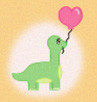 Pixel Balloon Dinosaur icon by katamariluv