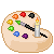 Cake For Artists with candle 50x50 icon by RiverKpocc