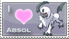 Absol Love Stamp by SquirtleStamps