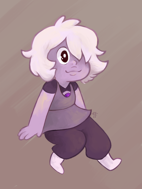 Titled WHAT AM I DOING.png Yeah babby Amethyst! She was so cute in last week’s episode! ;; This is a very experimental thing, trying to figure out a new painting style… used an Ame dood...